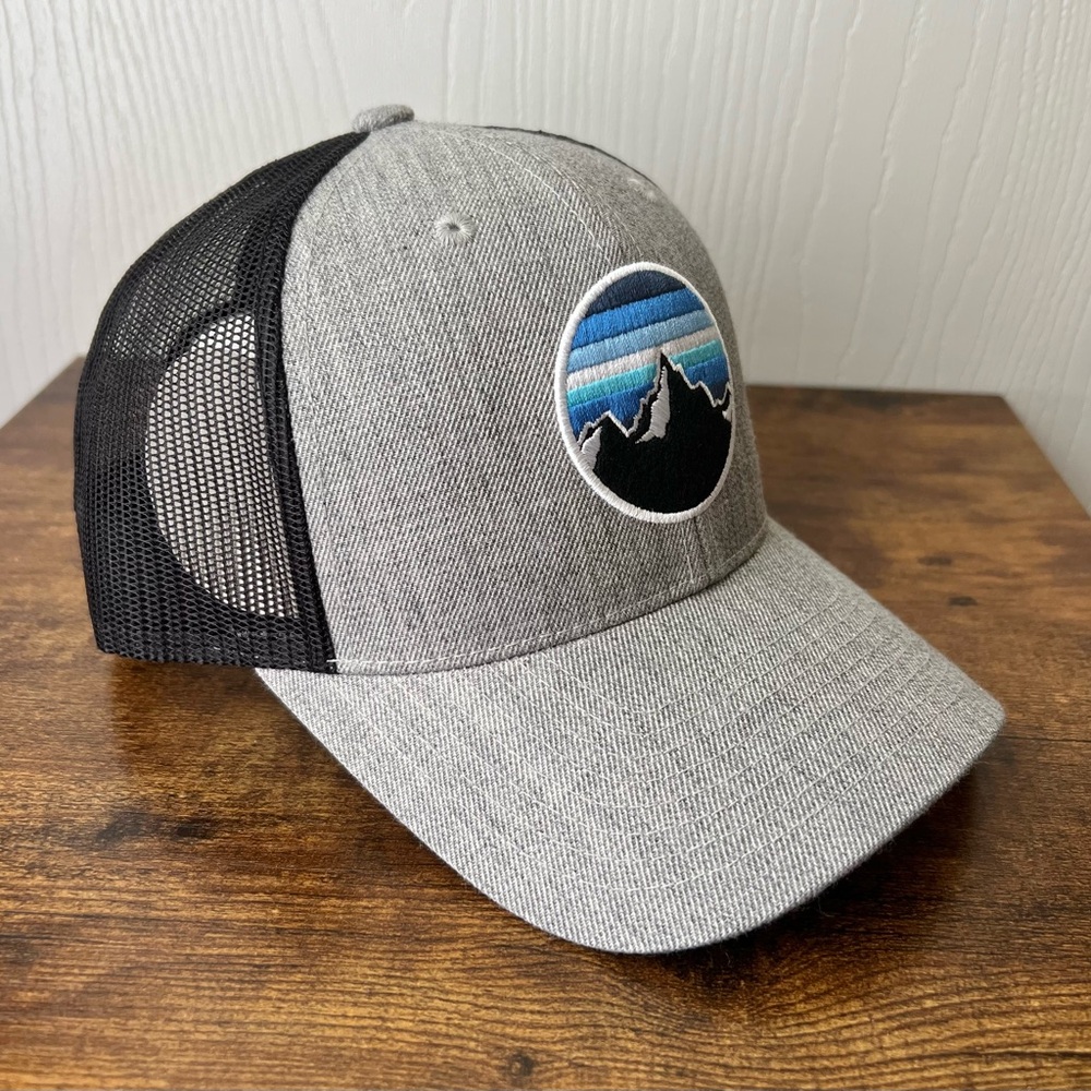 KBETHOS Grey Ridge Line Mesh Ballcap - Picture 3 of 7
